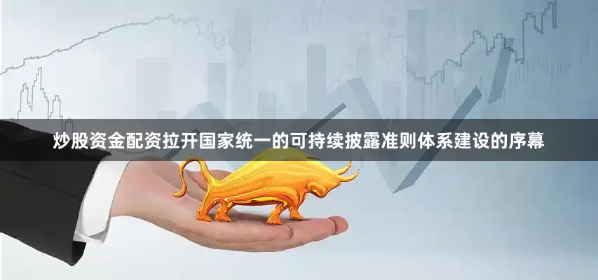 炒股资金配资拉开国家统一的可持续披露准则体系建设的序幕