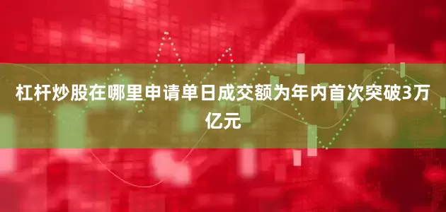 杠杆炒股在哪里申请单日成交额为年内首次突破3万亿元