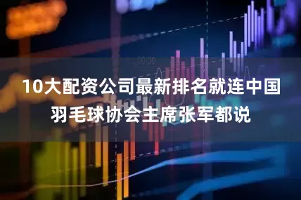 10大配资公司最新排名就连中国羽毛球协会主席张军都说