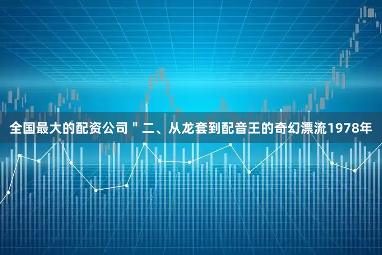 全国最大的配资公司＂二、从龙套到配音王的奇幻漂流1978年